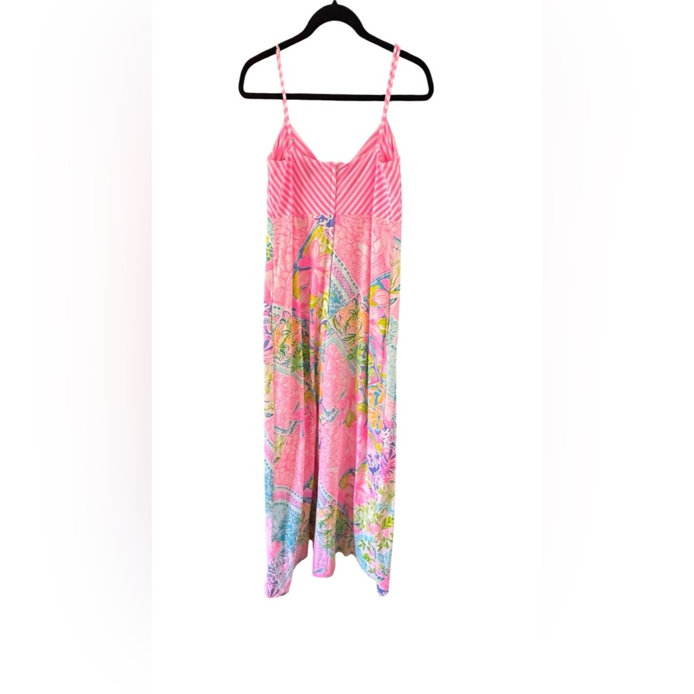 Lilly Pulitzer Maldives Maxi Dress in Multi Block Party Engineered Size 8 - Picture 5 of 13
